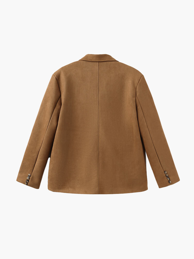 SOERA Matilda faux suede Jacket - jackets - DWOD2-WK262001 Dark Brown S