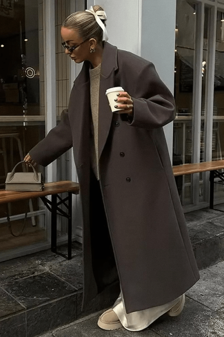 SOERA Nicole Maxi Coat - Jackets - Mv1763304746538363400 Brown L