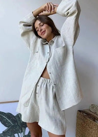 Aelita Relaxed Linen Co-Ord Set