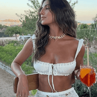 Keila bralette og maxi nederdel sæt