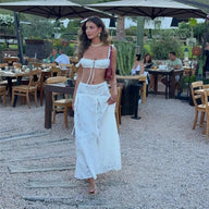 Keila bralette og maxi nederdel sæt