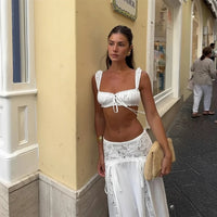 Keila bralette og maxi nederdel sæt