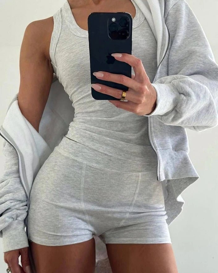 SOERA Liza Tank Top Shorts Set - Matching Sets - 1005008398209864-;iP1769140532585920415 S