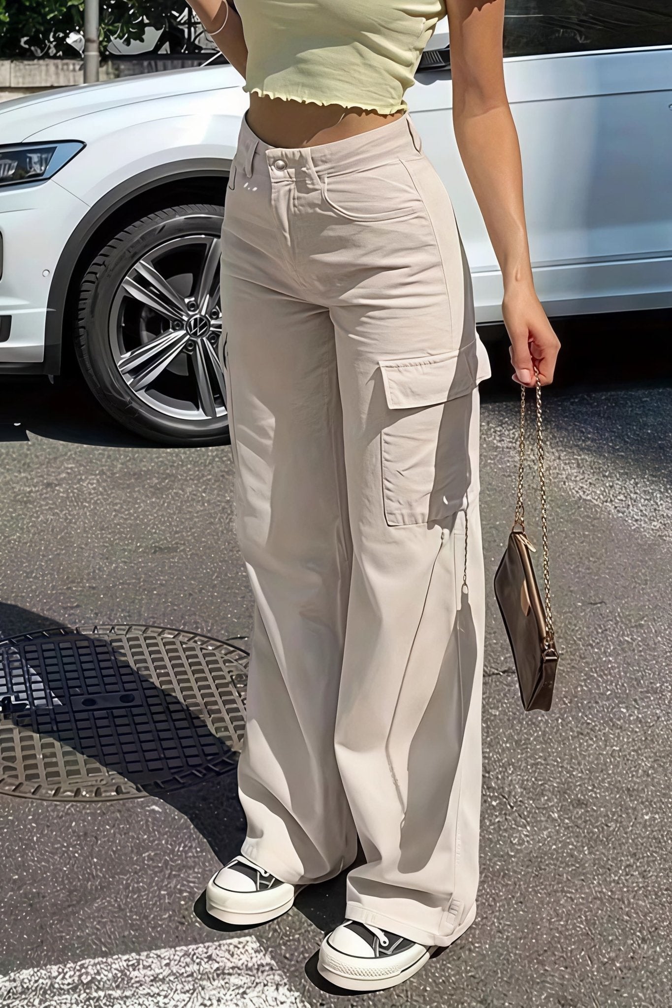 SOERA Bianca Pocket Cargo Straight Pants - Pants -  Beige XS