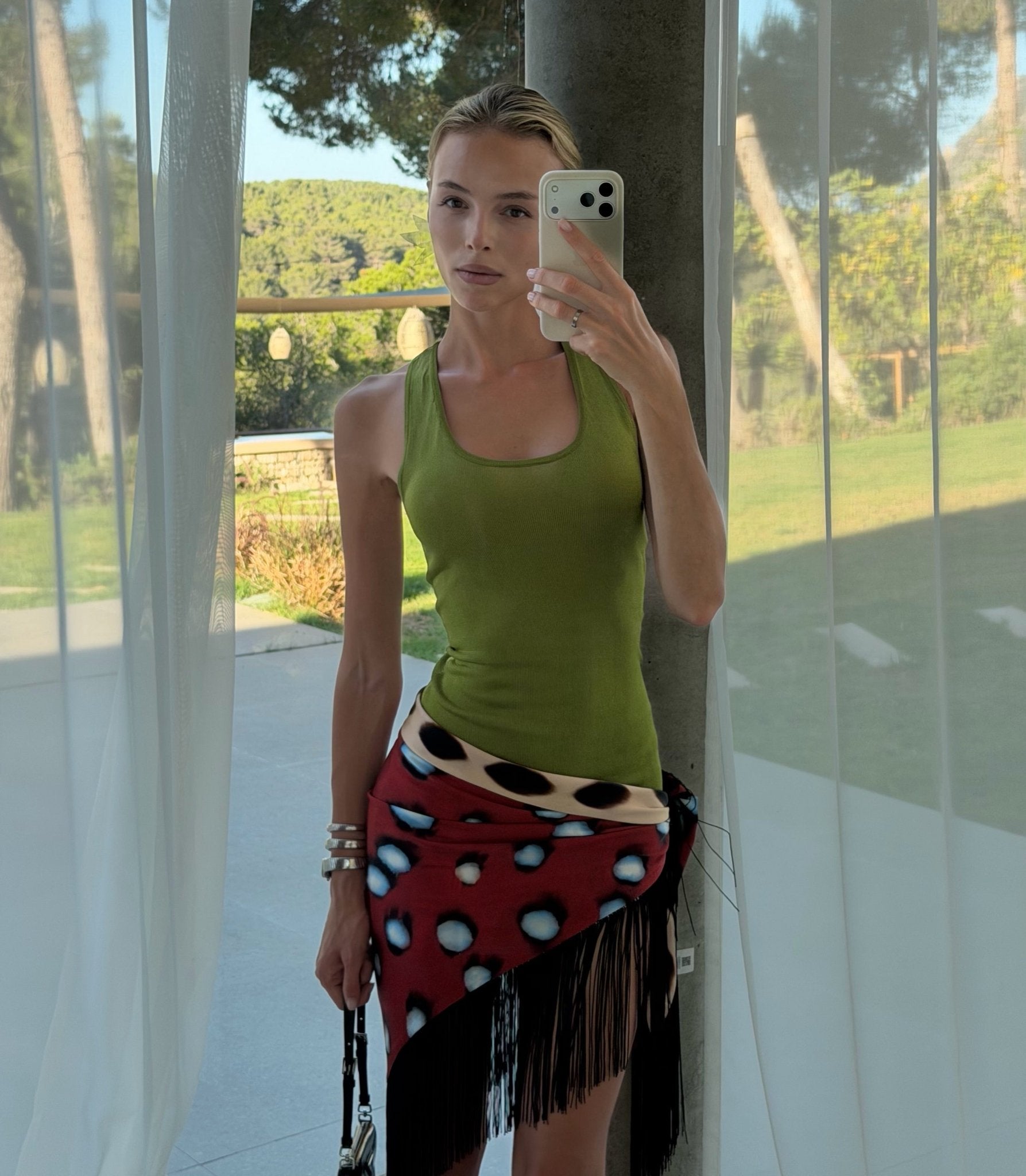 SOERA Aitanna Tasseled Wrap Mini Skirt - Skirt - SOERA-625155-LEO-M-89507 M