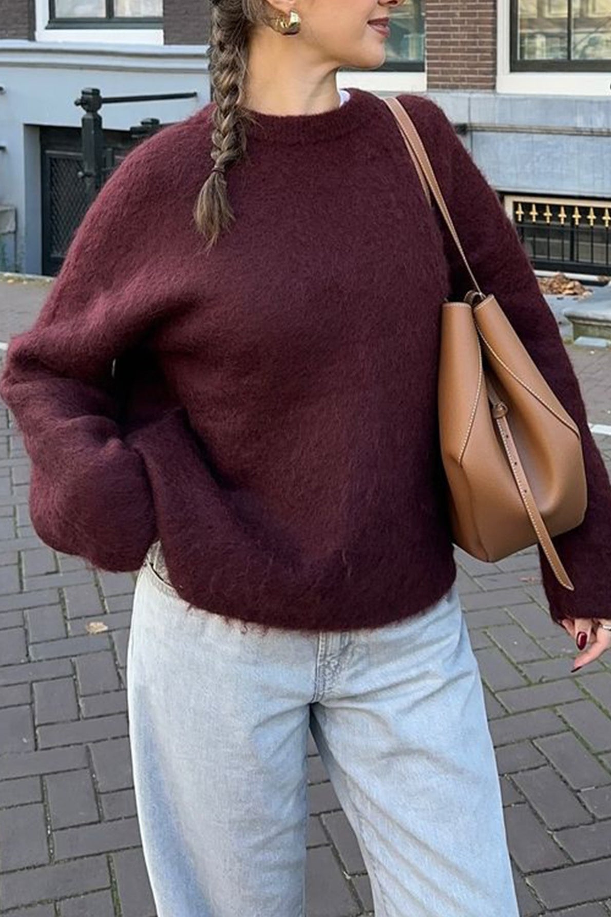 SOERA Angela Ribbed Knit Sweater - Sweater - SOERA-822083-S-RED-23779 S Red