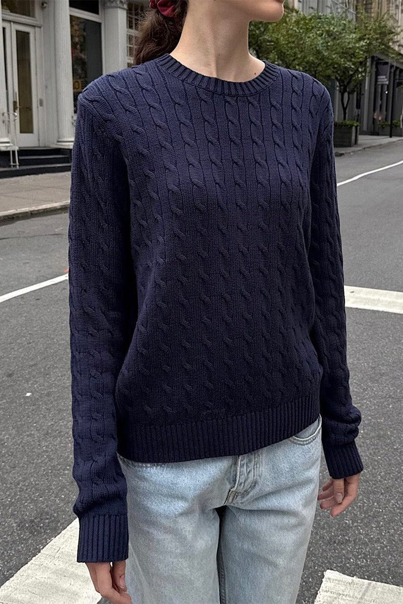 SOERA Karyl Knit Sweater - Sweaters - hv1763304746537579000 Navy S