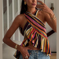Briana stribet -top