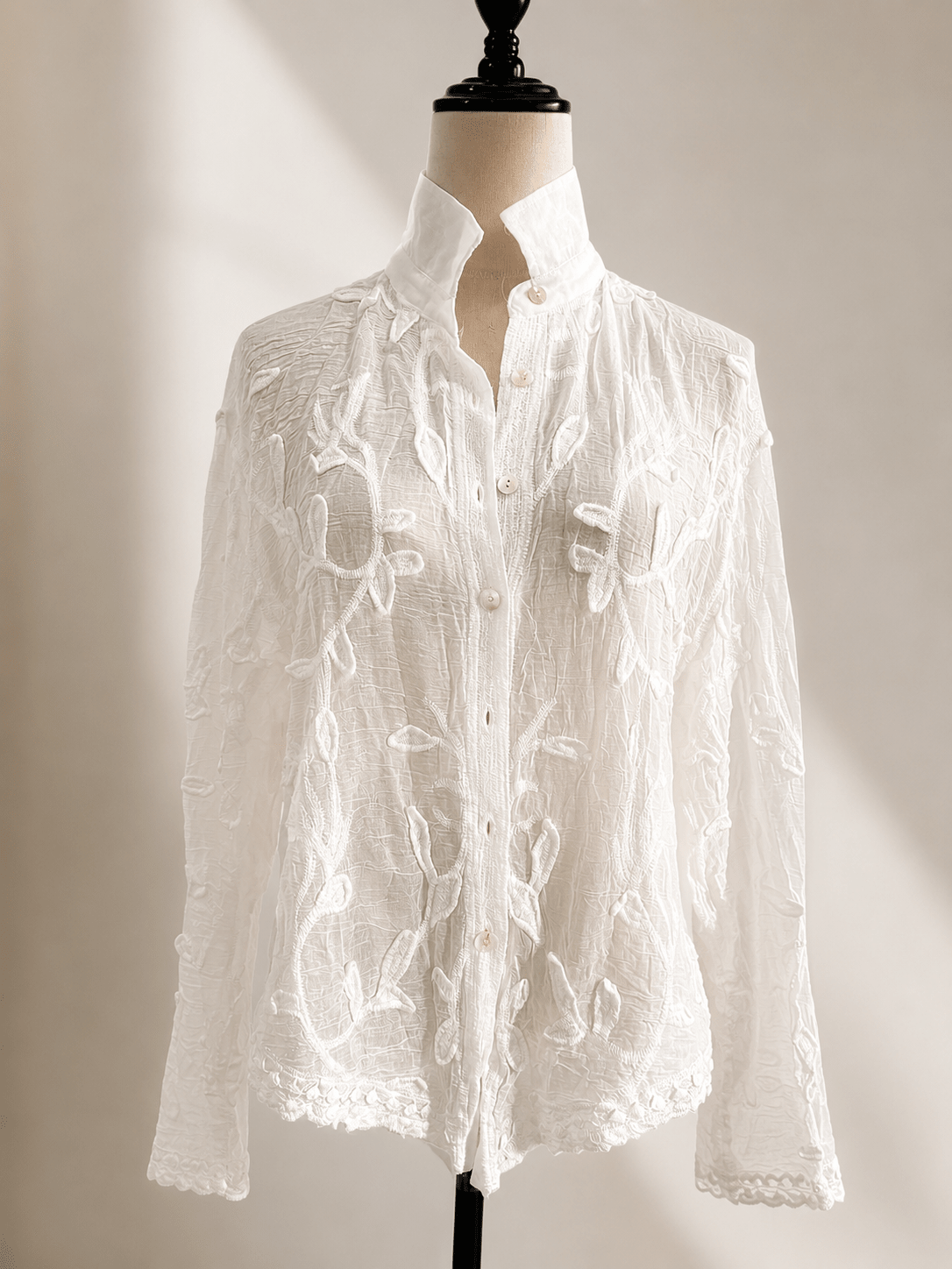 SOERA Tina Long Sleeve Embroidered Blouse - Tops - 1005009548311091-;Ob1775670887781422324 XL