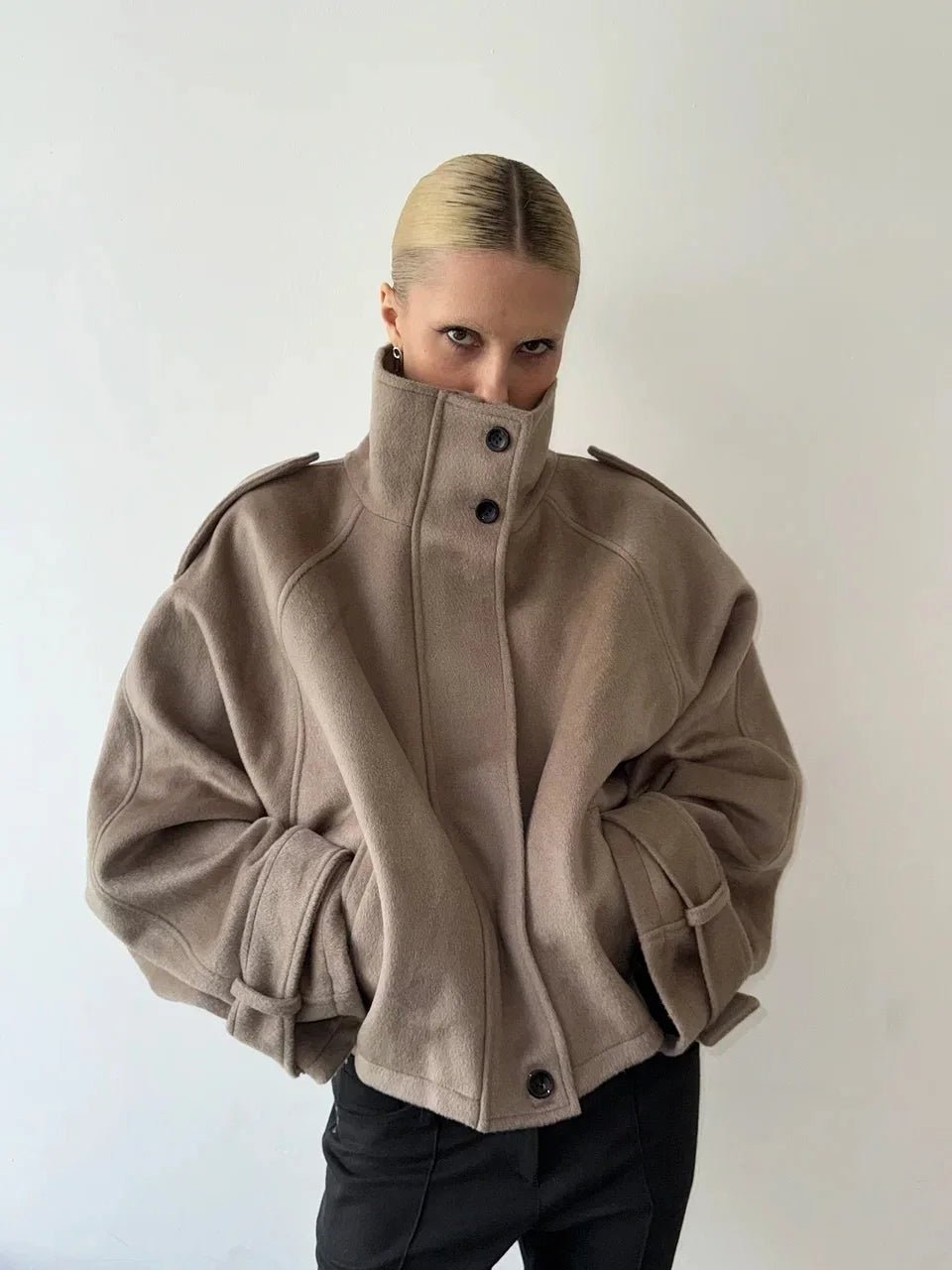 SOERA Fiona Cropped Coat - Women’s Coats & Jackets - oN1762772375818169602 Beige XS